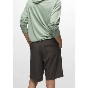 Prana Men's NWT Super Mojo Short II Sun Protection Pockets Dark Iron L